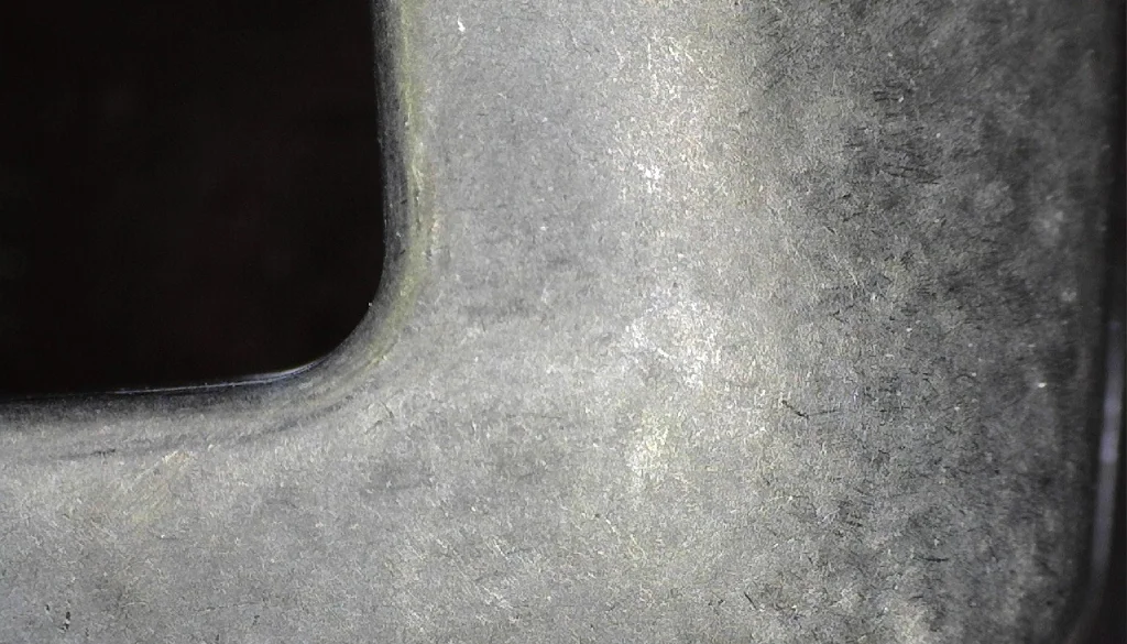 Proceso de abrillantado antes/después